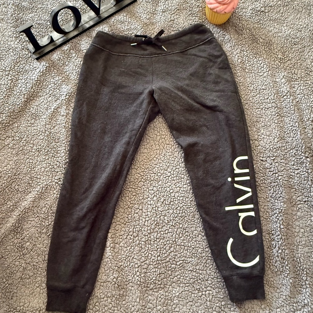 Calvin Klein Charcoal Joggers with Logo